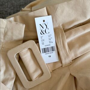 New York & Co. Women’s crème work Pants with Belt